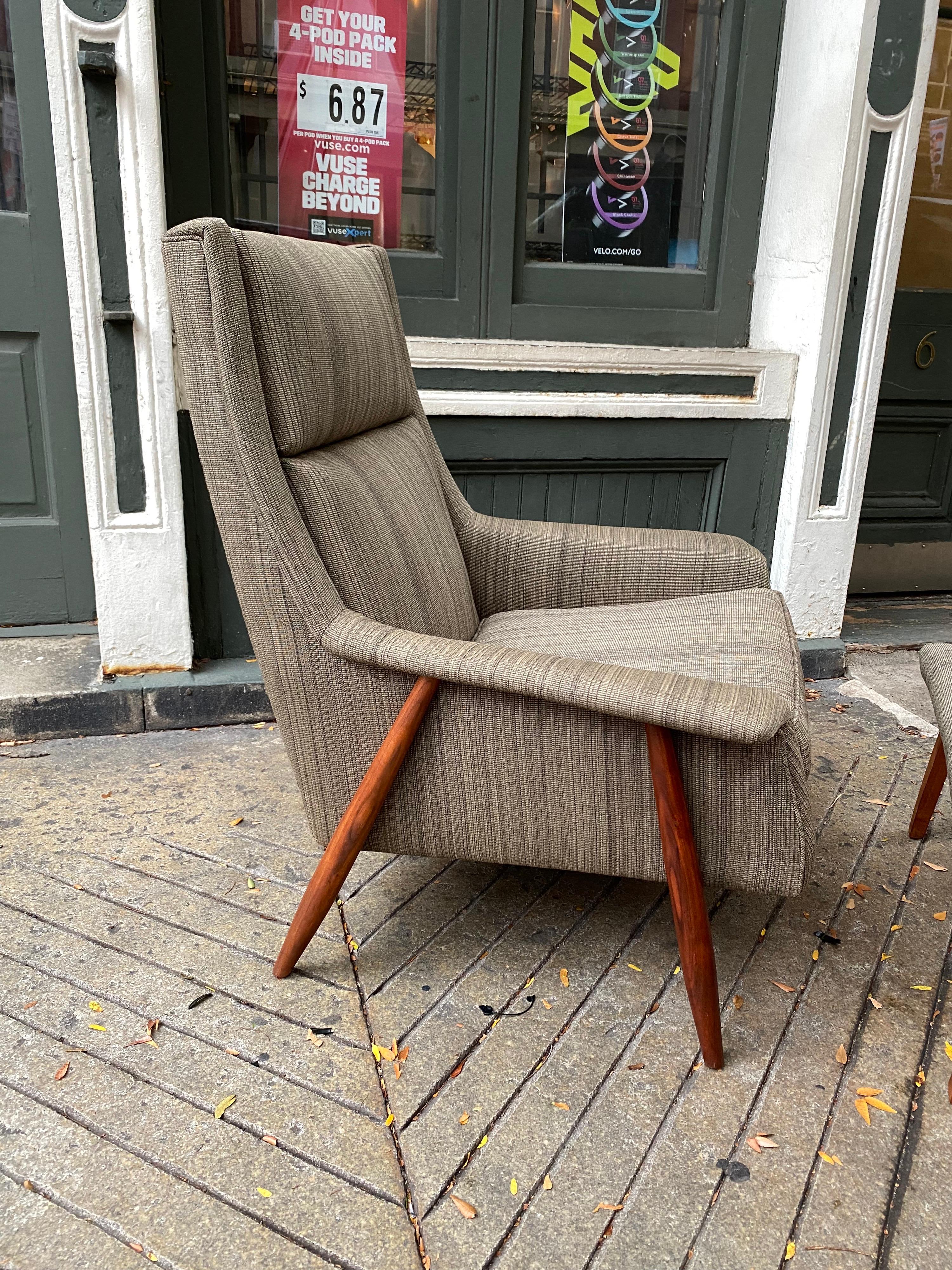 American Milo Baughman Lounge Chair and Ottoman for Thayer Coggin