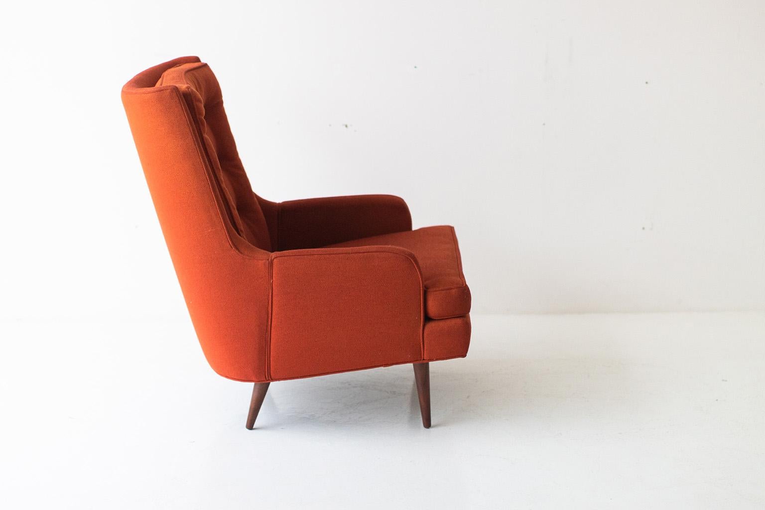 Fabric Milo Baughman Lounge Chair for James Inc