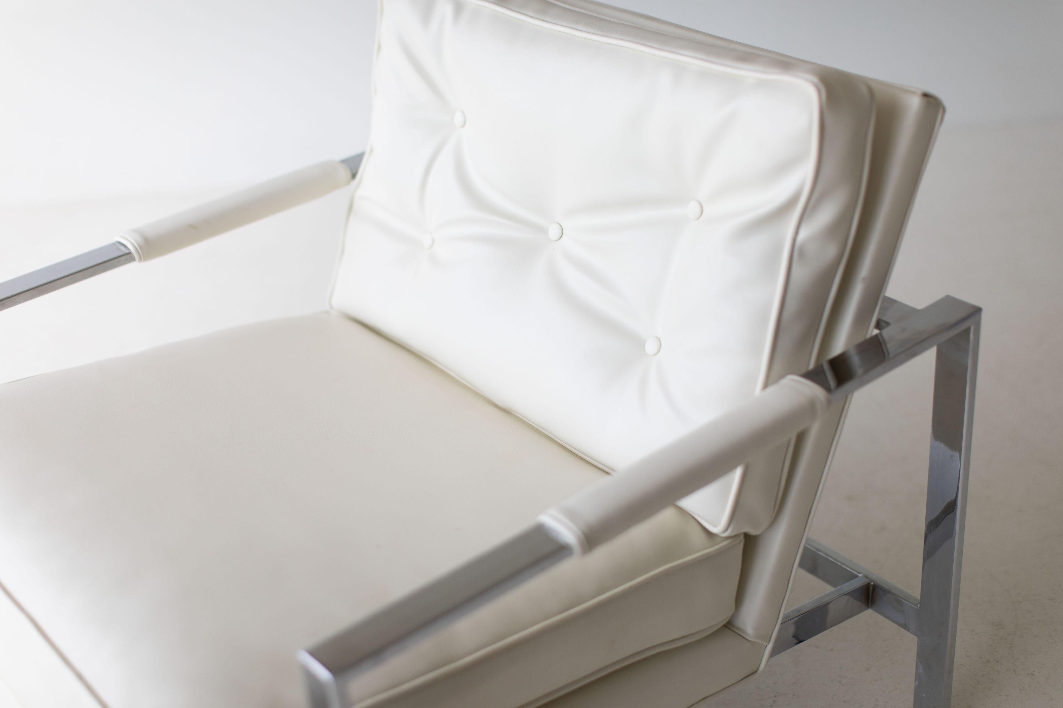Chrome Milo Baughman Lounge Chair for Thayer Coggin