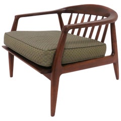 Milo Baughman Lounge Chair in Walnut, circa 1950s