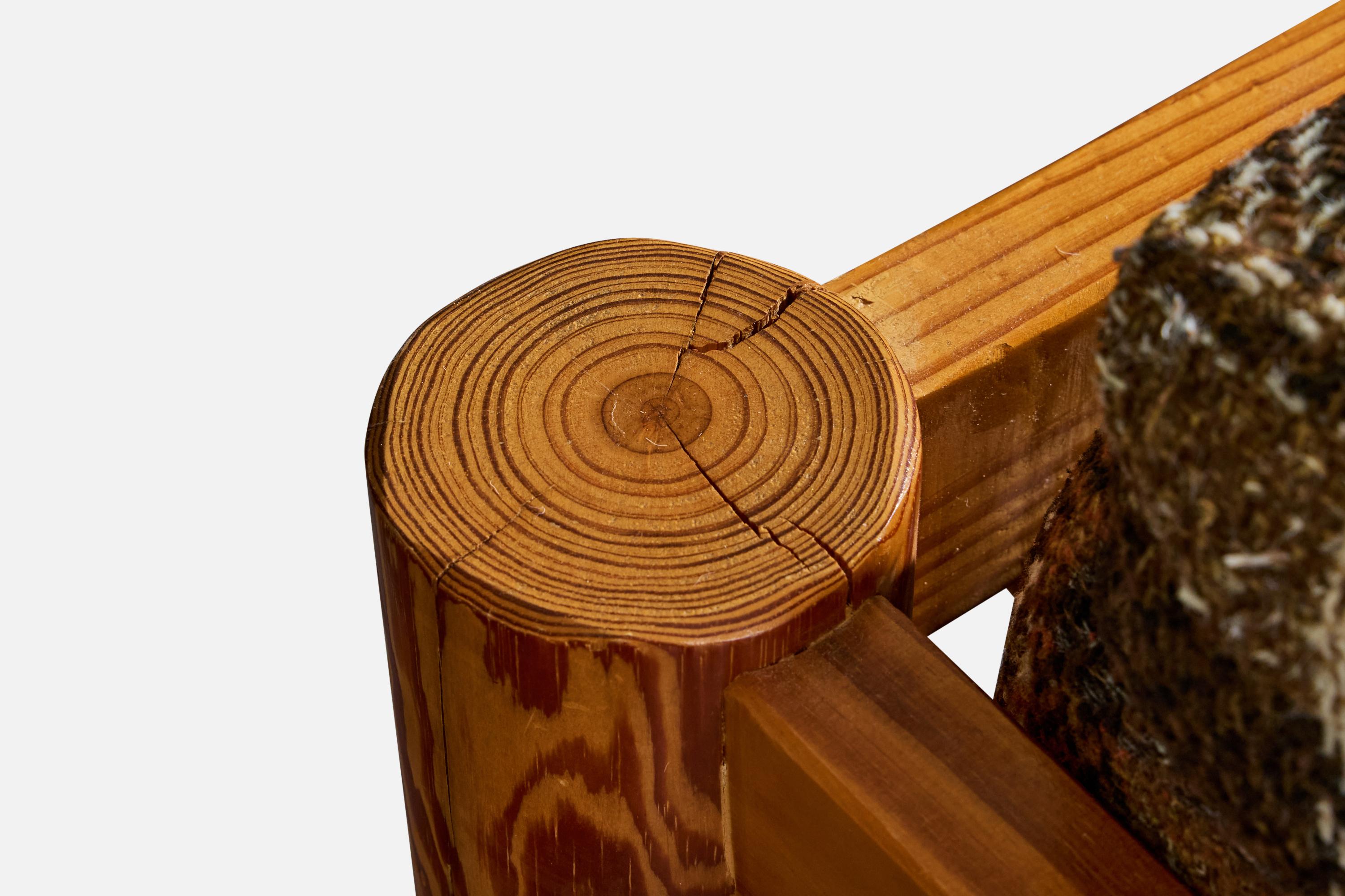 Milo Baughman, Chaises longues, pin, tissu, USA, années 1970 en vente 3