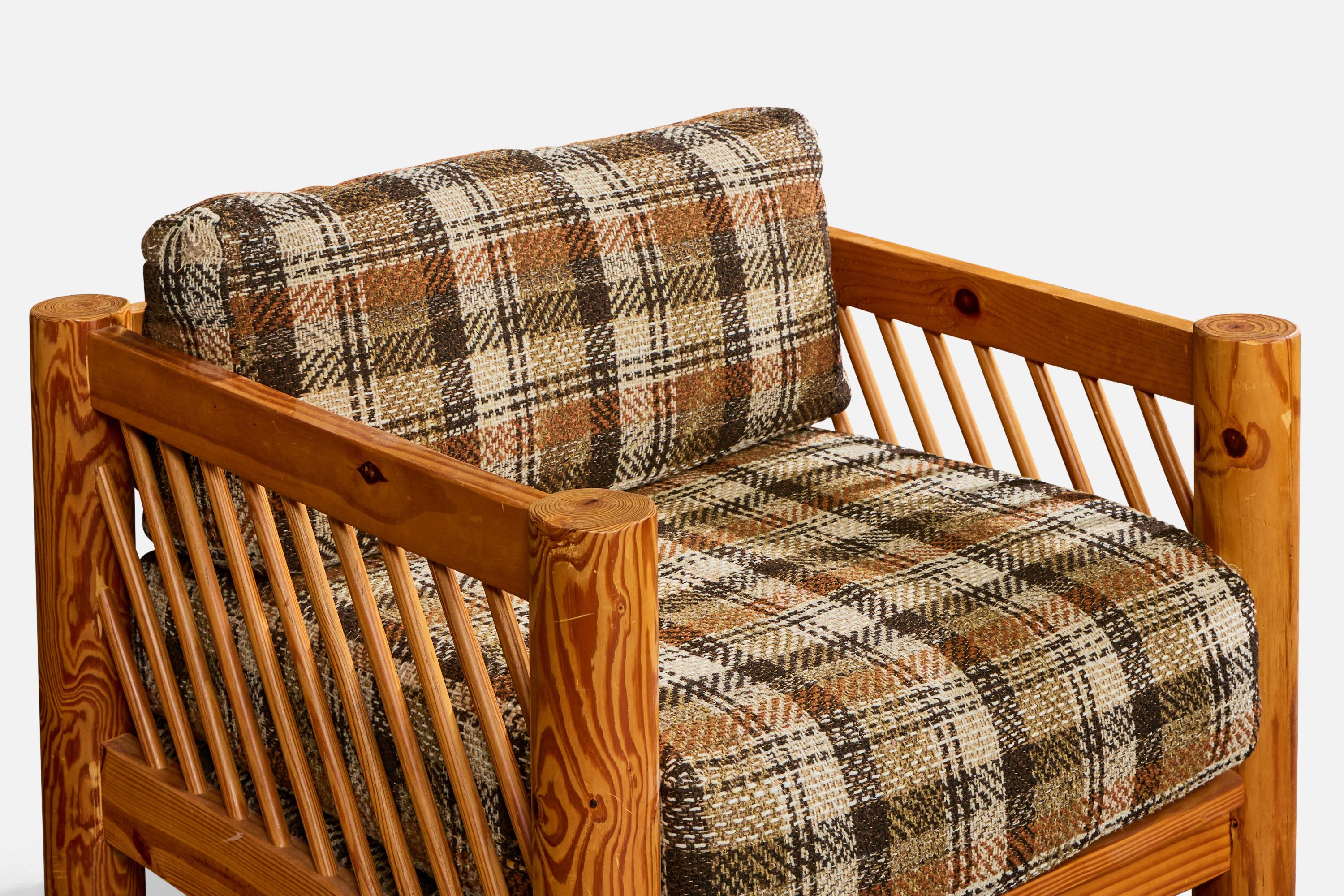 Milo Baughman, Chaises longues, pin, tissu, USA, années 1970 en vente 1