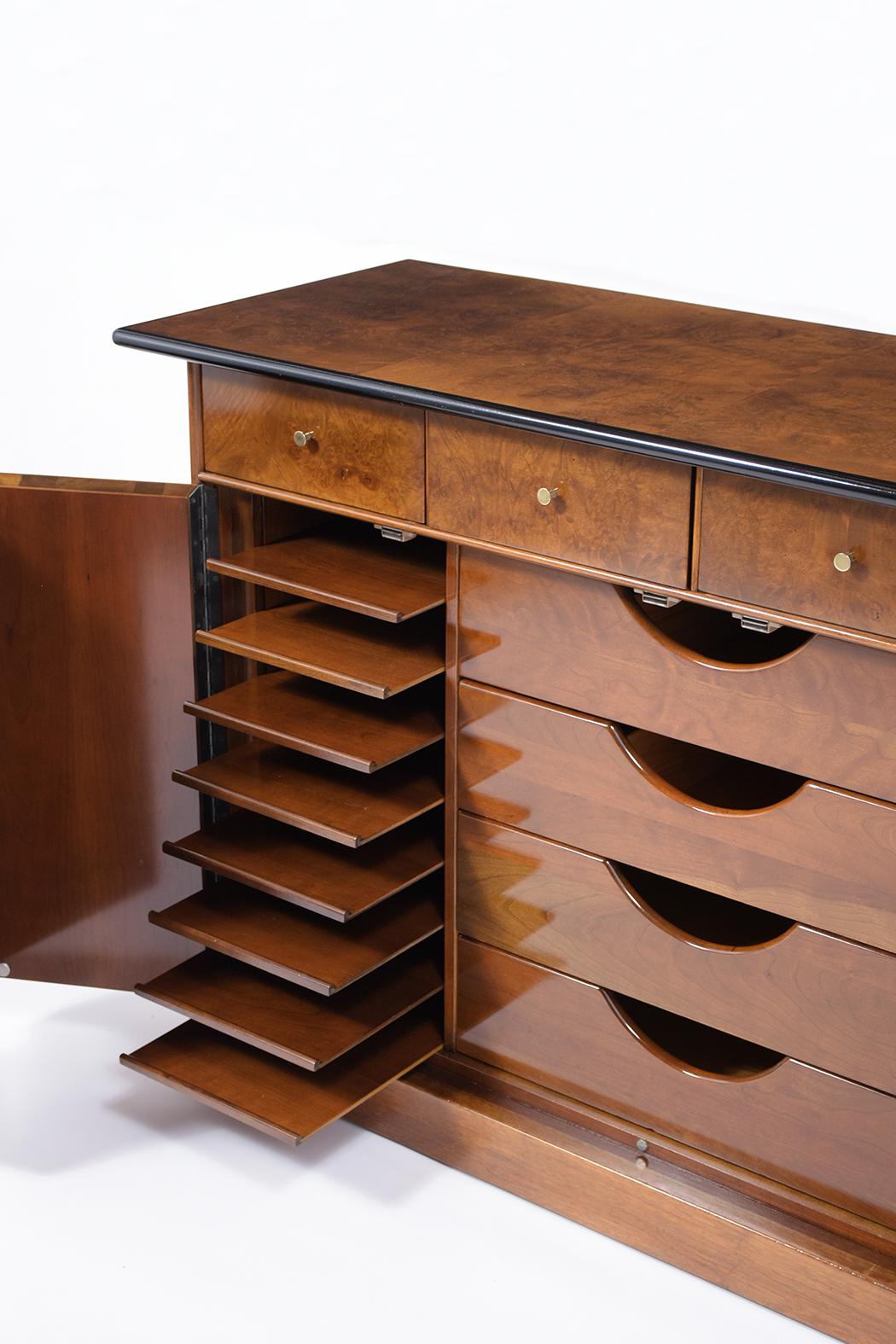 Brass Milo Baughman Mid-Century Modern Cabinet