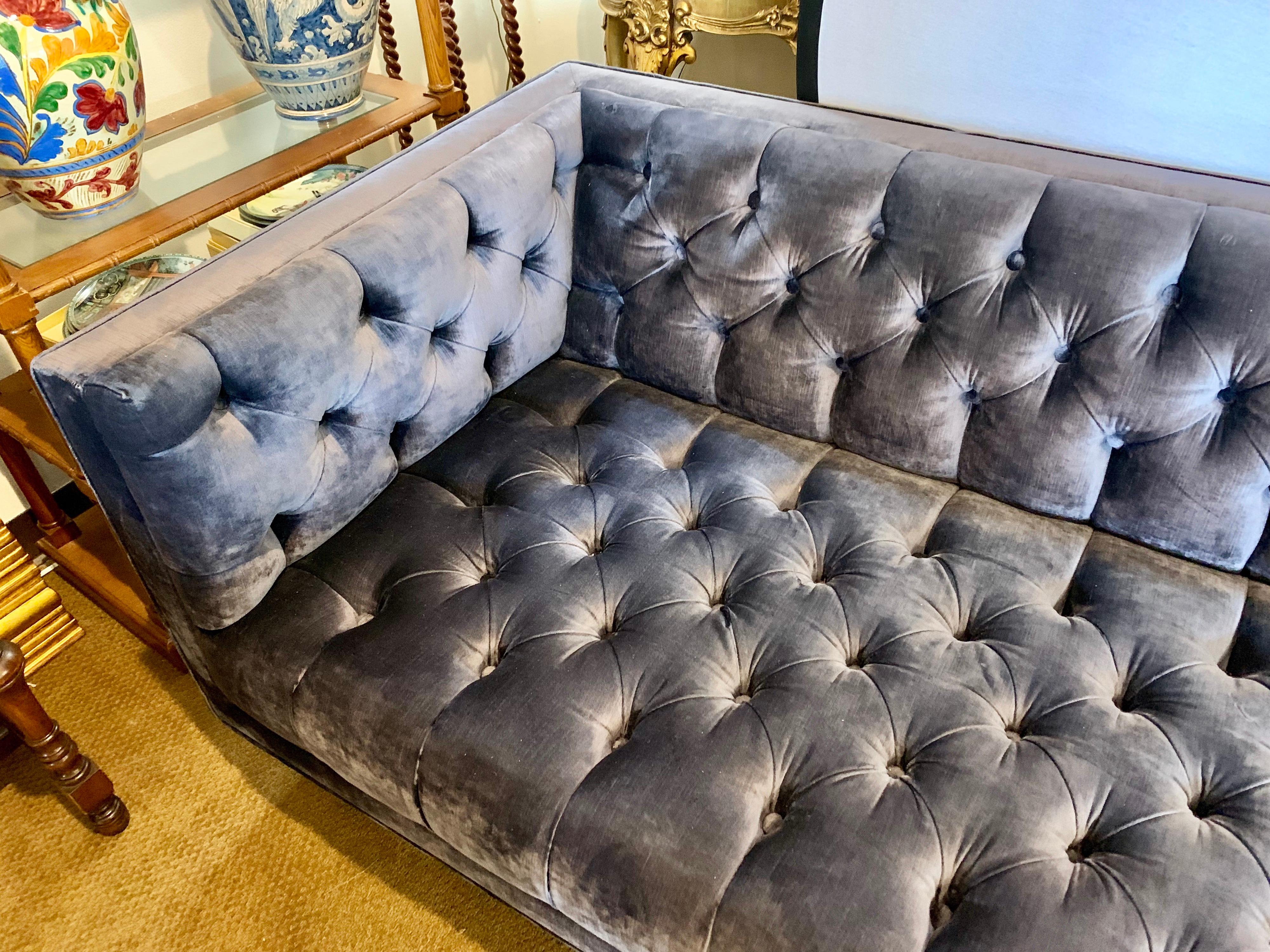 Milo Baughman Mid-Century Modern Chesterfield Tufted Sofa 2