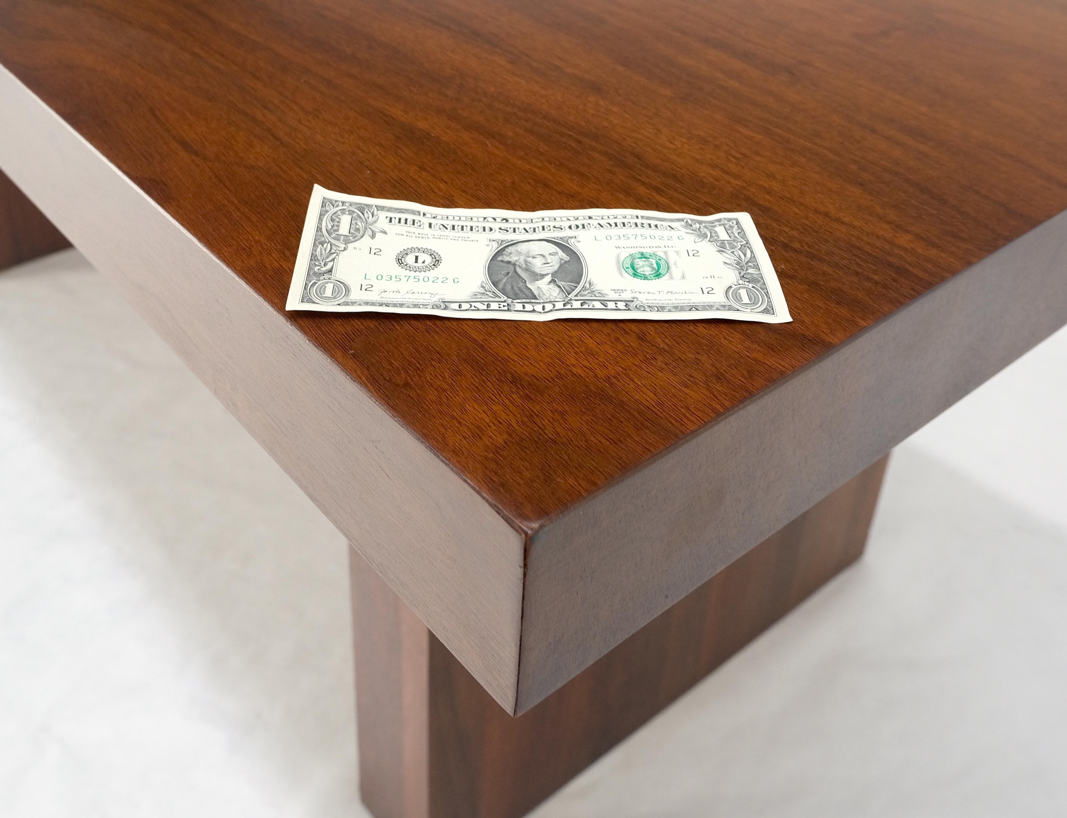 Milo Baughman Mid Century Modern Walnut Double Pedestal 72