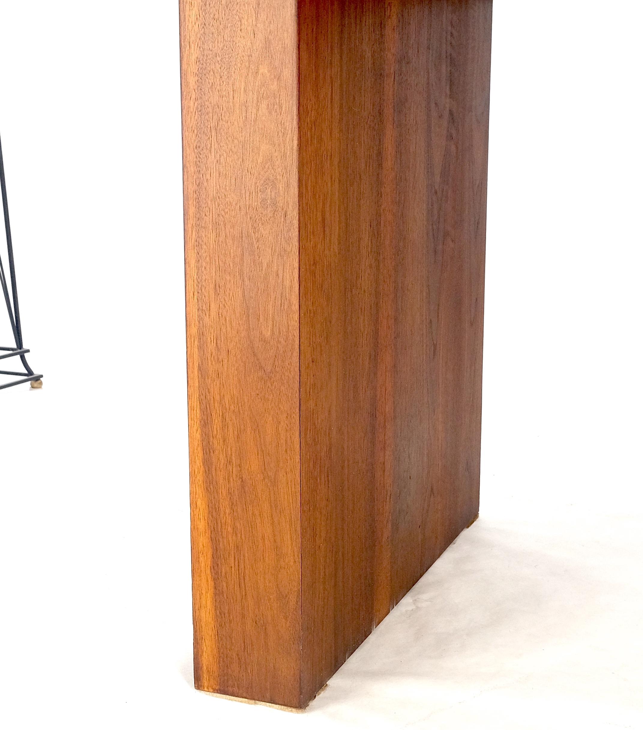American Milo Baughman Mid Century Modern Walnut Double Pedestal 72