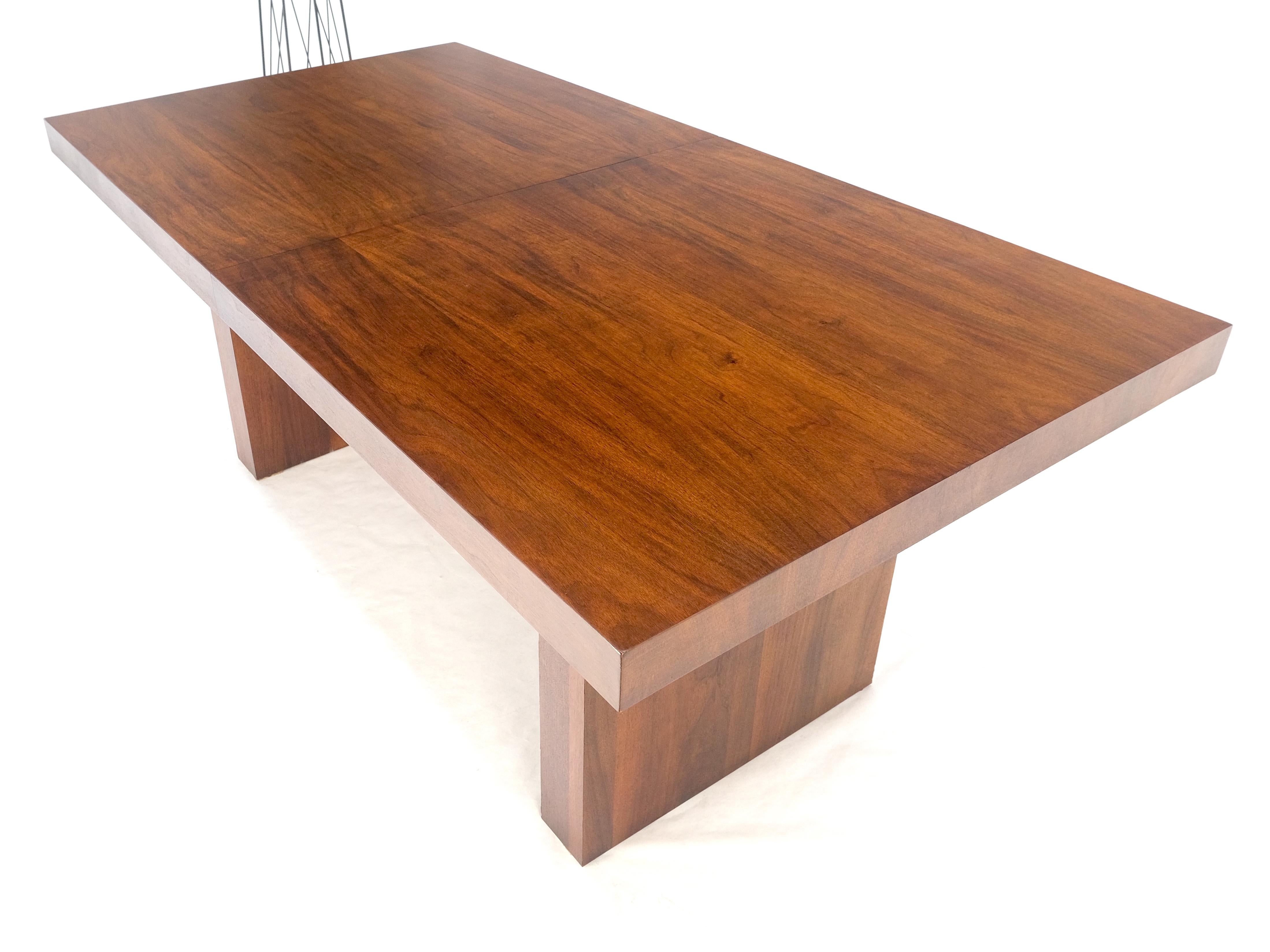 Milo Baughman Mid Century Modern Walnut Double Pedestal 72