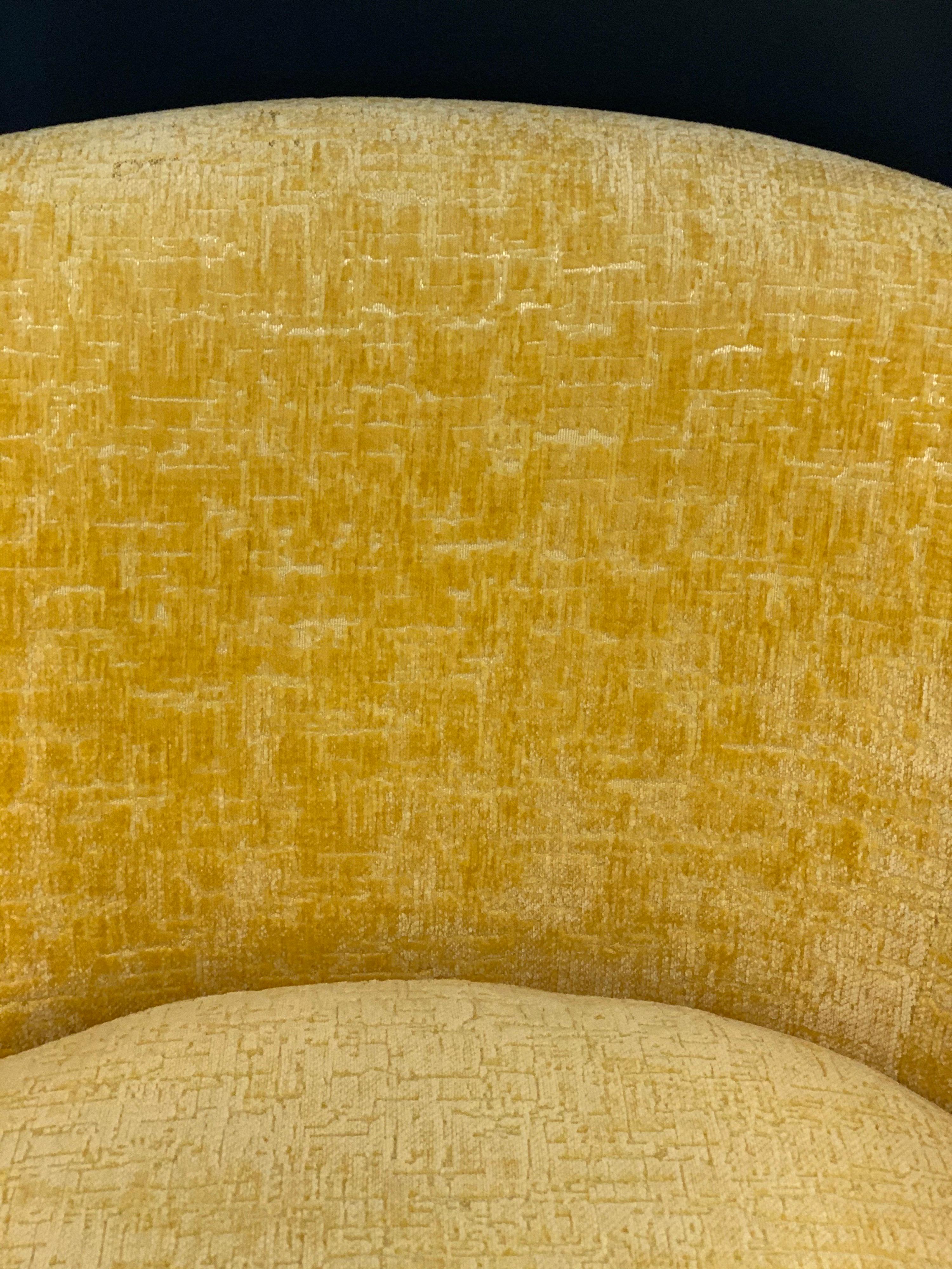 yellow swivel chairs