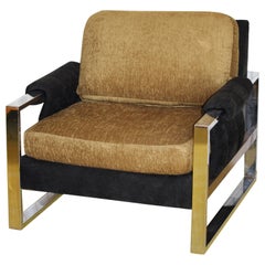 Milo Baughman Mirrored Chrome Lounge Chair
