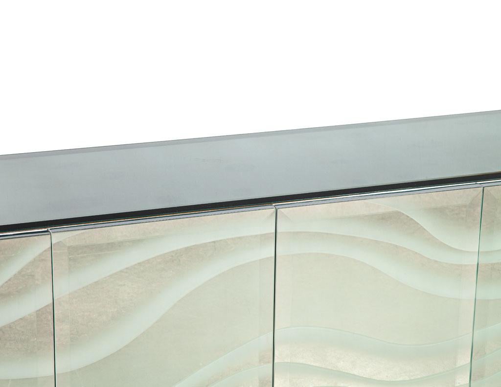 Milo Baughman Mirrored Sideboard Buffet Console by Thayer Coggin 7