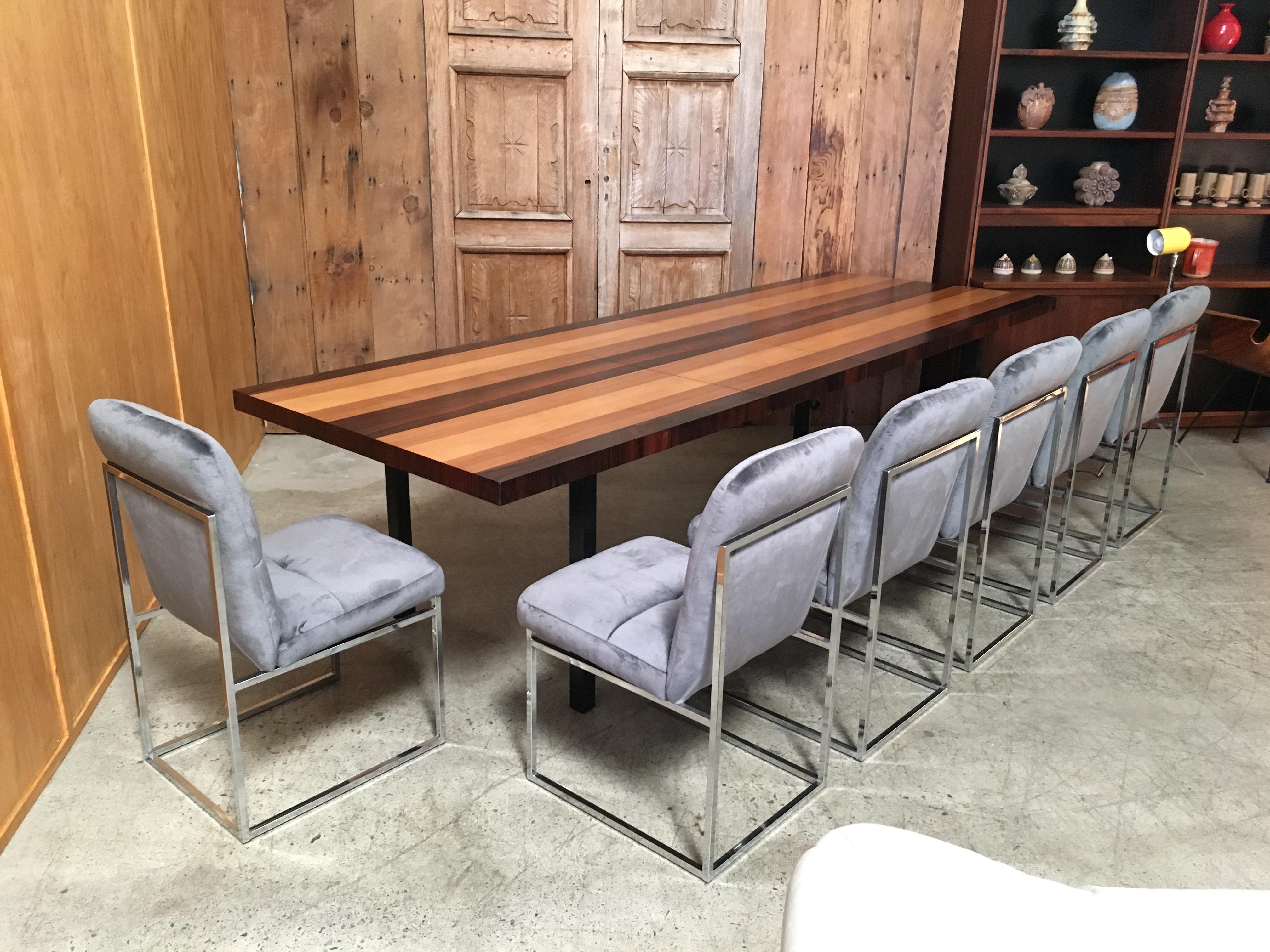 mixed wood dining table