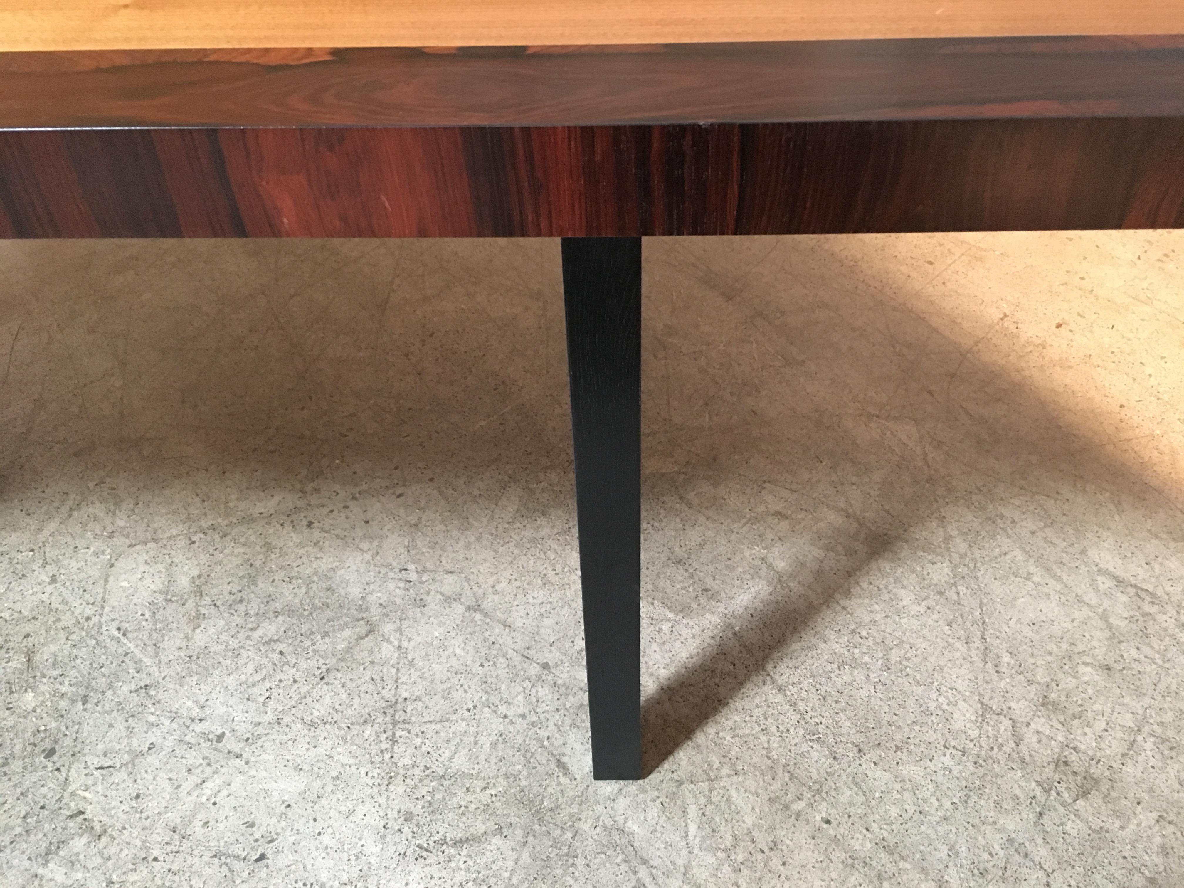 Ash Milo Baughman Mixed Woods Dining Table for Directional