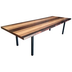 Milo Baughman Mixed Woods Dining Table for Directional