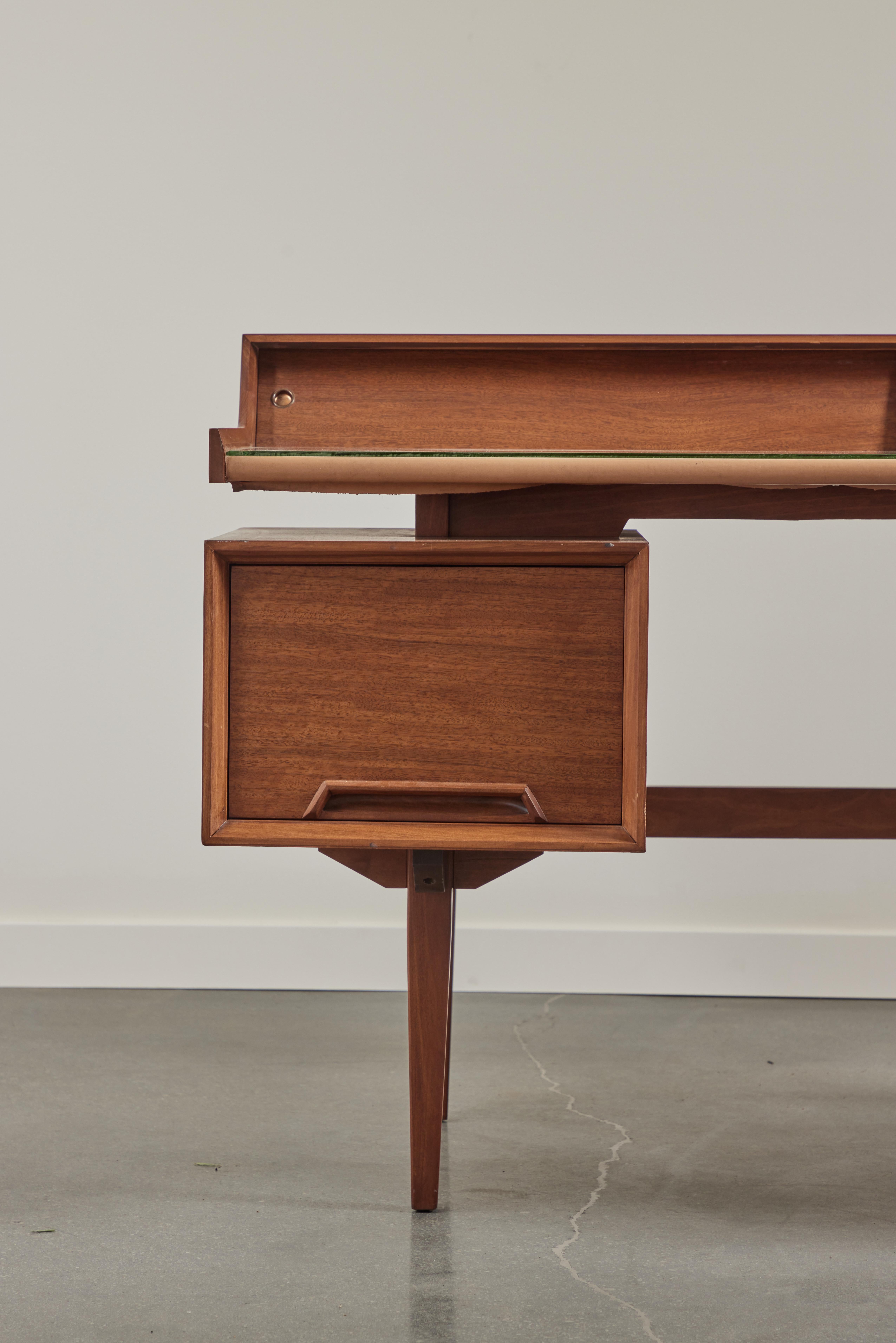 Milo Baughman Modern Teak Desk for the Drexel 