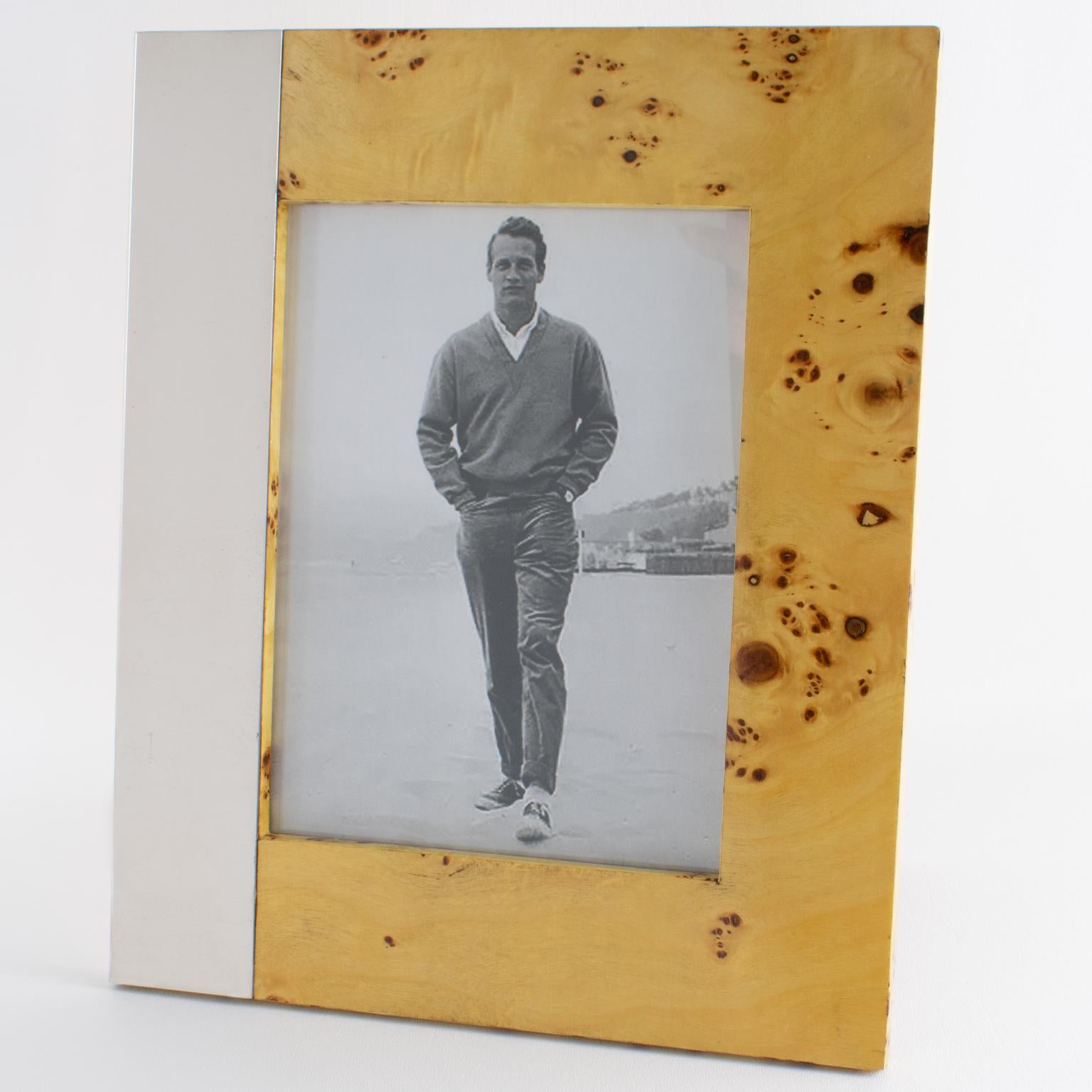 Milo Baughman Modernist Wurzelholz und Metall Bilderrahmen, um 1960 (Moderne) im Angebot