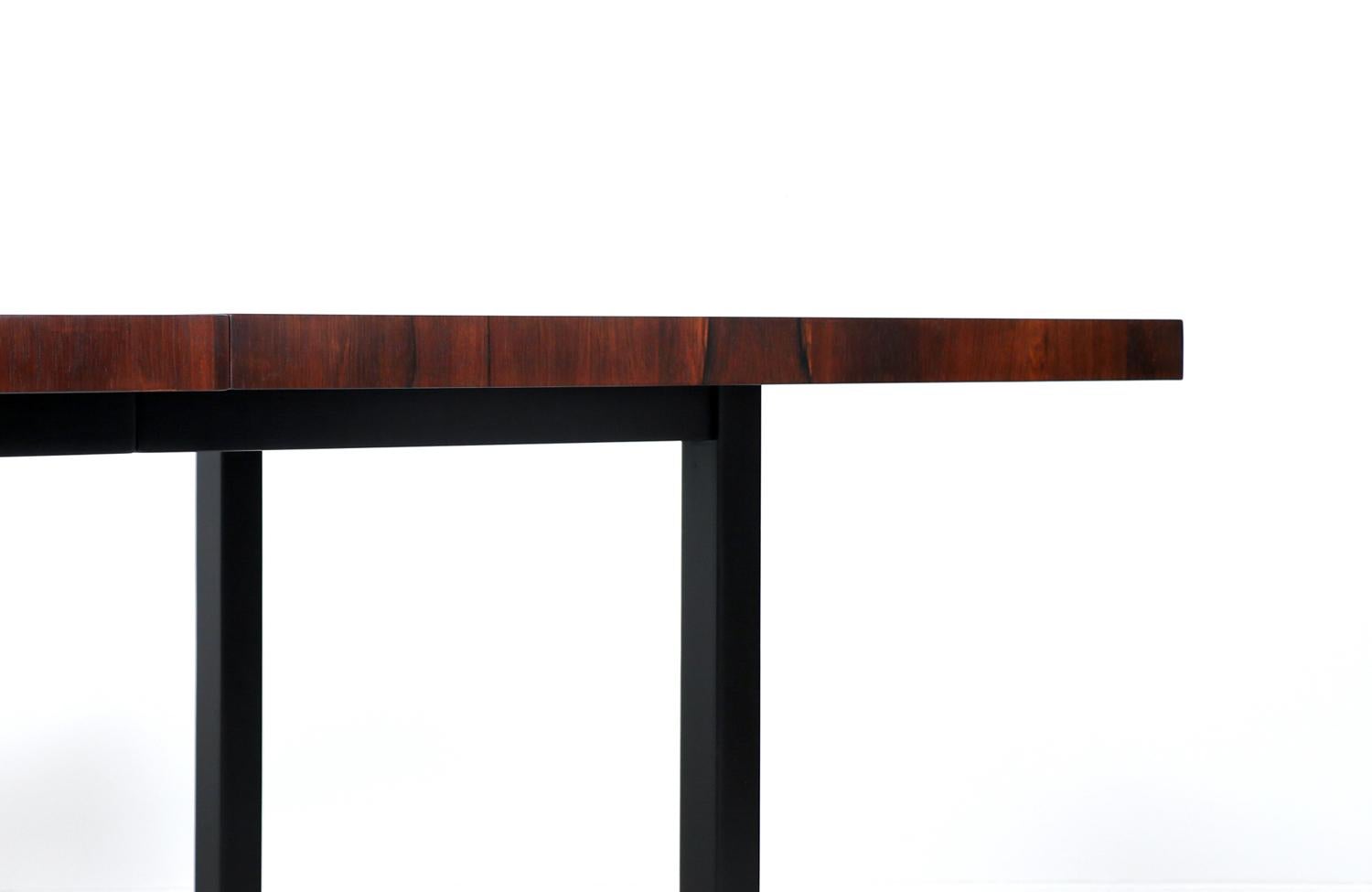 Milo Baughman Multi-Wood Expanding Dining Table for Directional  4