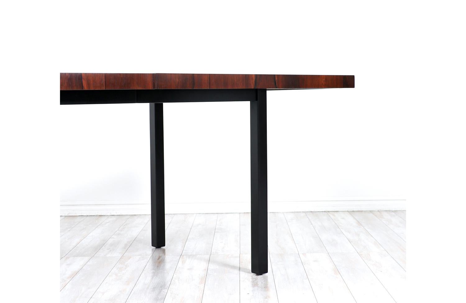 Milo Baughman Multi-Wood Expanding Dining Table for Directional  5