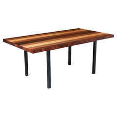 Milo Baughman Multi-Wood Expanding Dining Table for Directional 