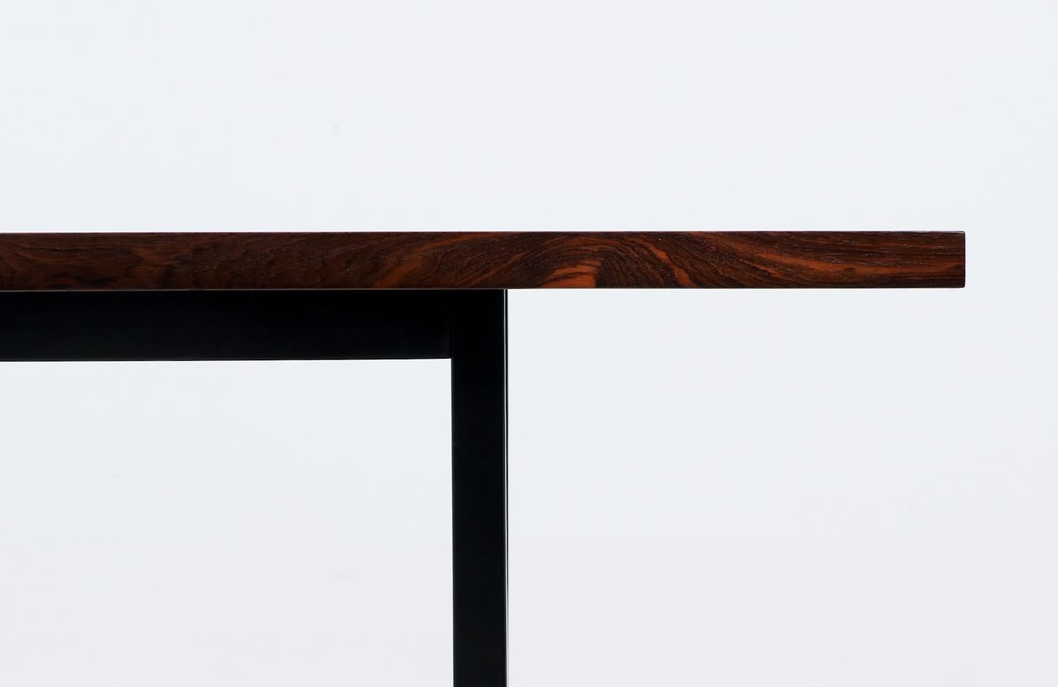 Ausziehbarer Esstisch aus mehreren Holzarten von Milo Baughman für Directional im Angebot 3