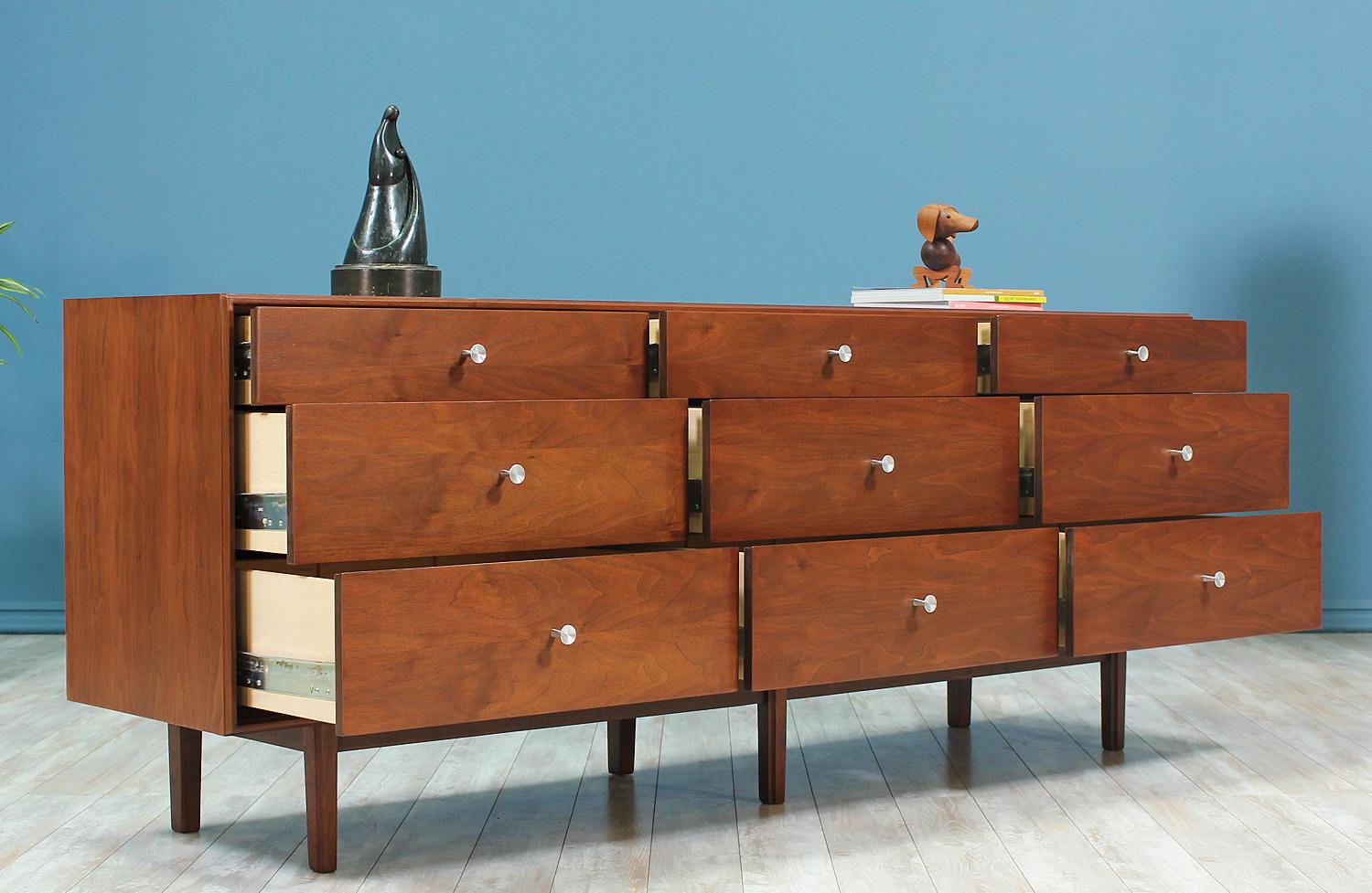 American Milo Baughman Nine-Drawer Dresser for Glenn of California