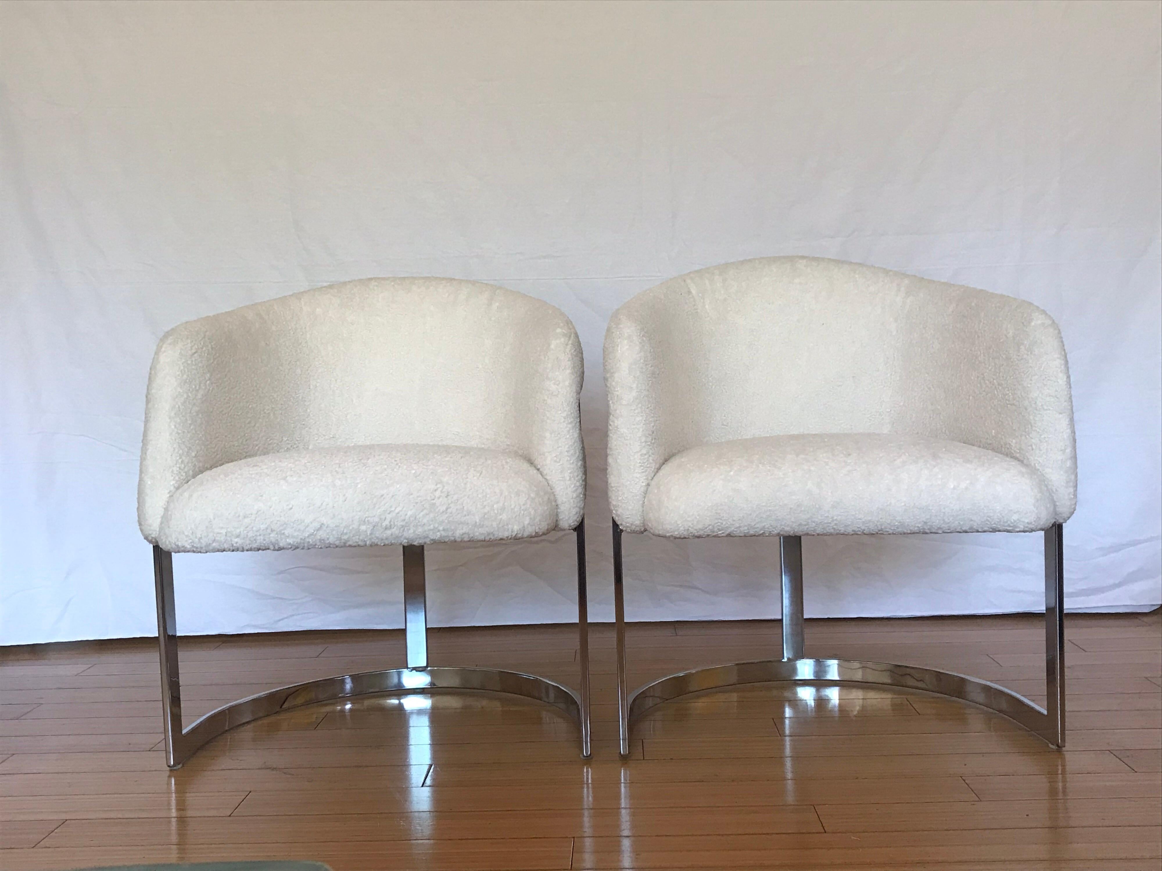 American Milo Baughman Occasional Chairs