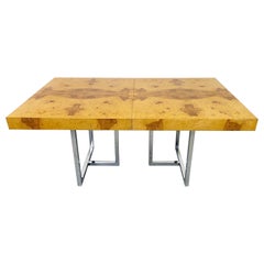 Milo Baughman Olive Burl Dining Table, Thayer Coggin