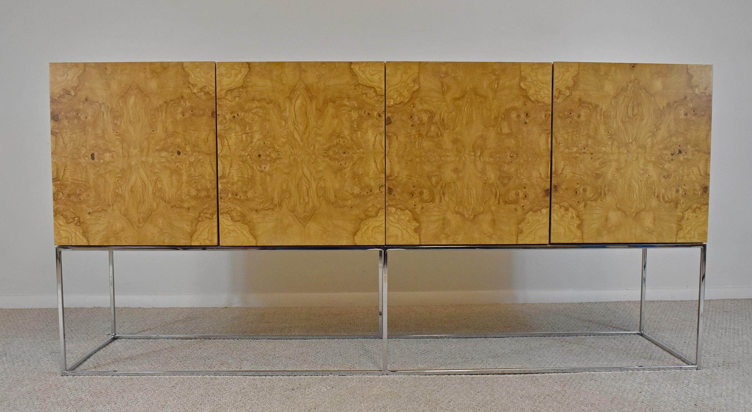 Anrichte aus Olivenholz von Milo Baughman (Moderne der Mitte des Jahrhunderts) im Angebot