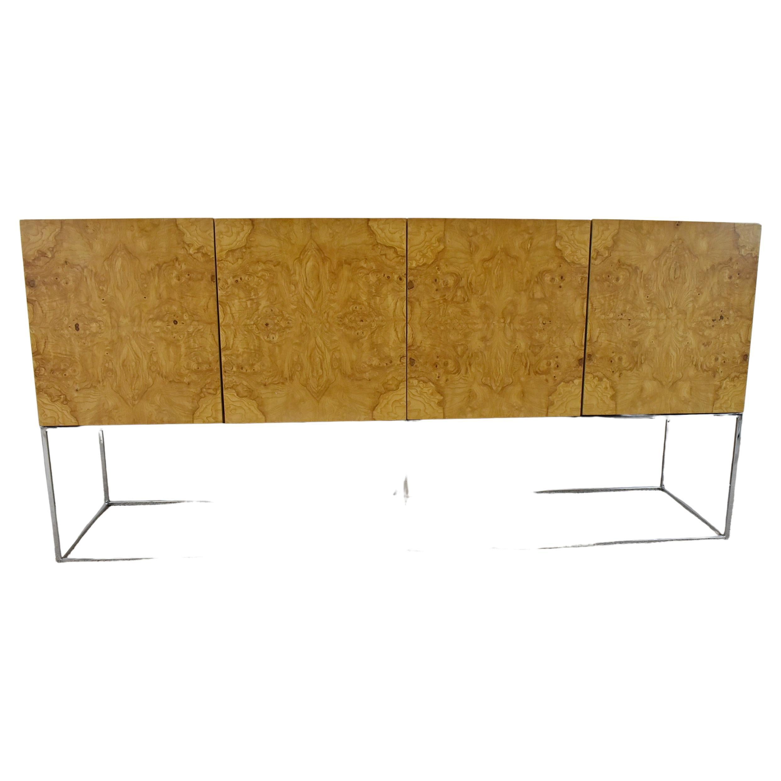 Milo Baughman Olivewood Credenza 