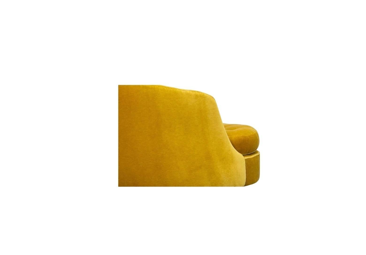 Sedia girevole da vasca oversize di Milo Baughman per Thayer Coggin in vendita 1