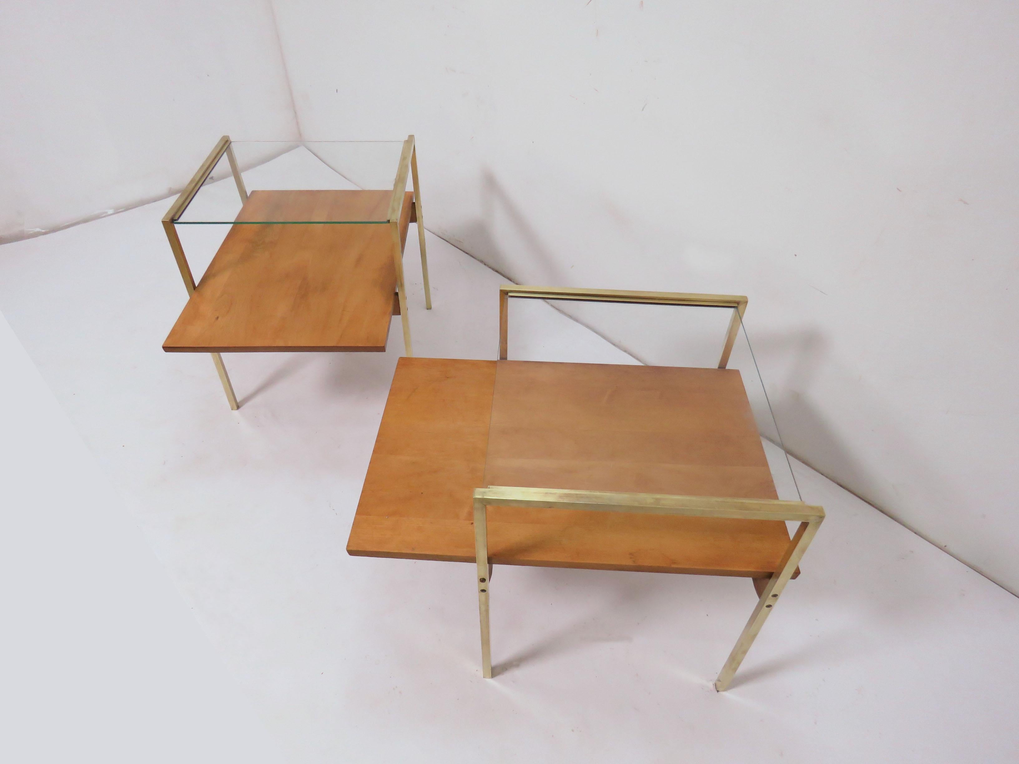 Mid-20th Century Milo Baughman Attributed Pair of End Tables for Murray Furniture, circa 1950s