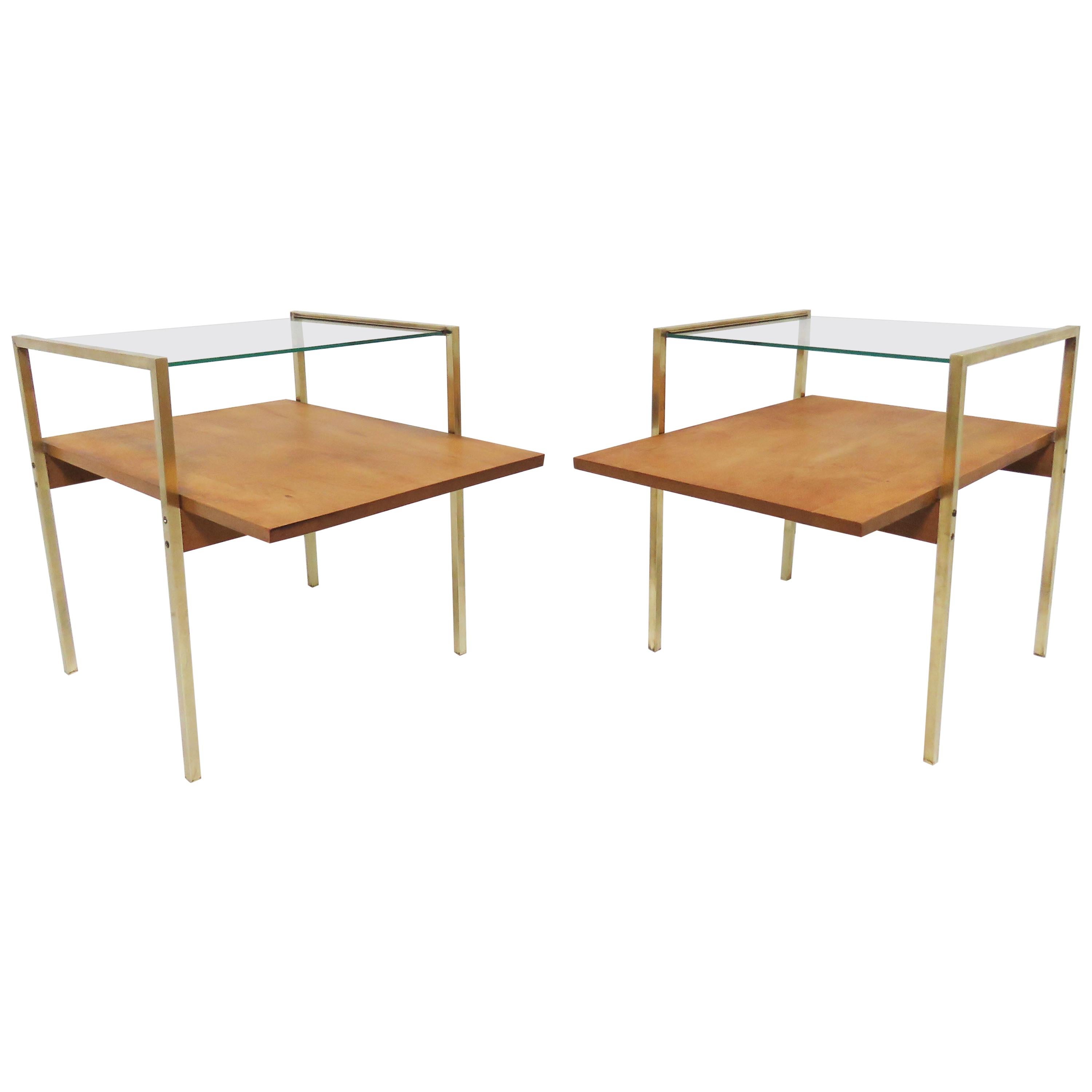 Milo Baughman Attributed Pair of End Tables for Murray Furniture, circa 1950s