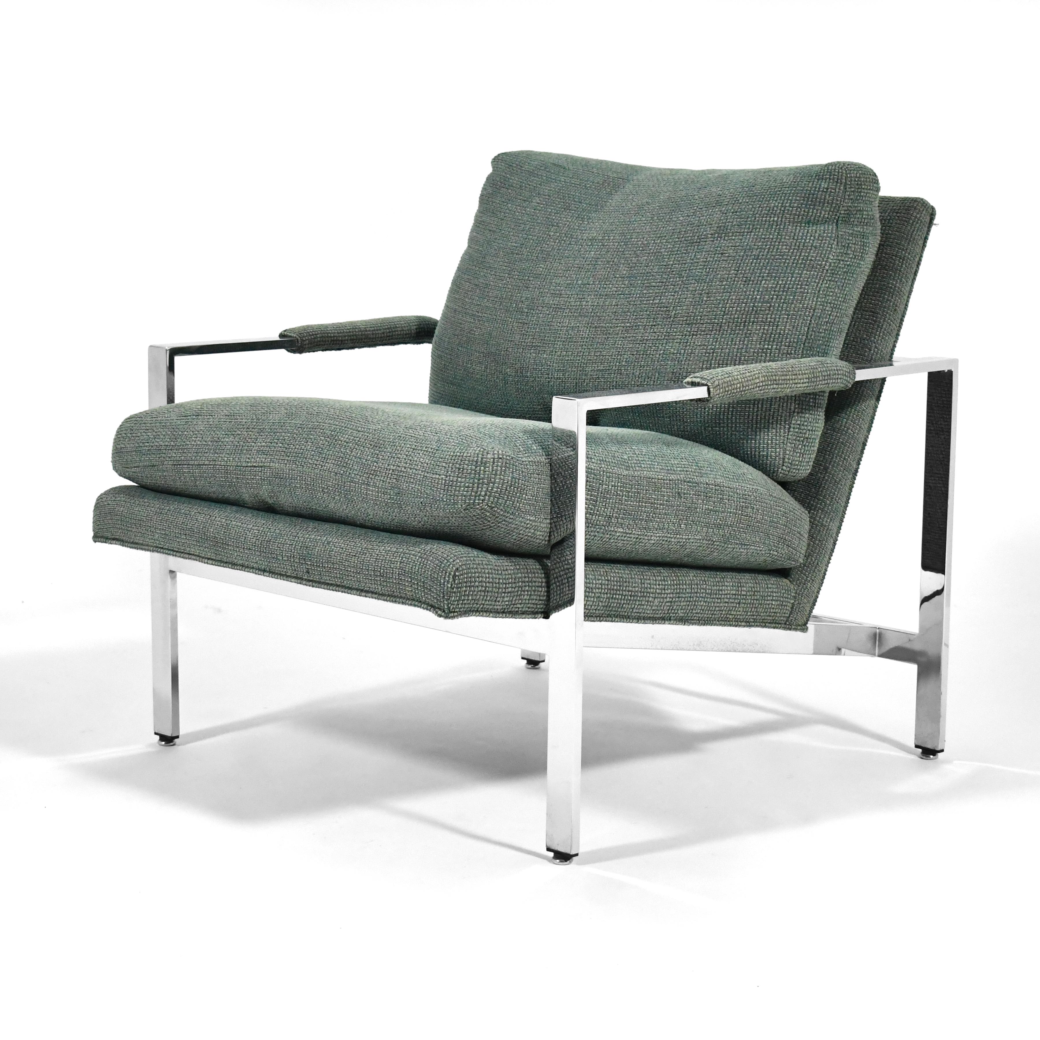 Milo Baughman Pair of Lounge Chairs by Thayer Coggin 1