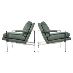 Milo Baughman Pair of Lounge Chairs by Thayer Coggin