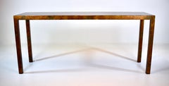 Milo Baughman Parsons Burl Tortoise Console Table