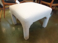 Milo Baughman Parsons Style Upholstered Ottoman