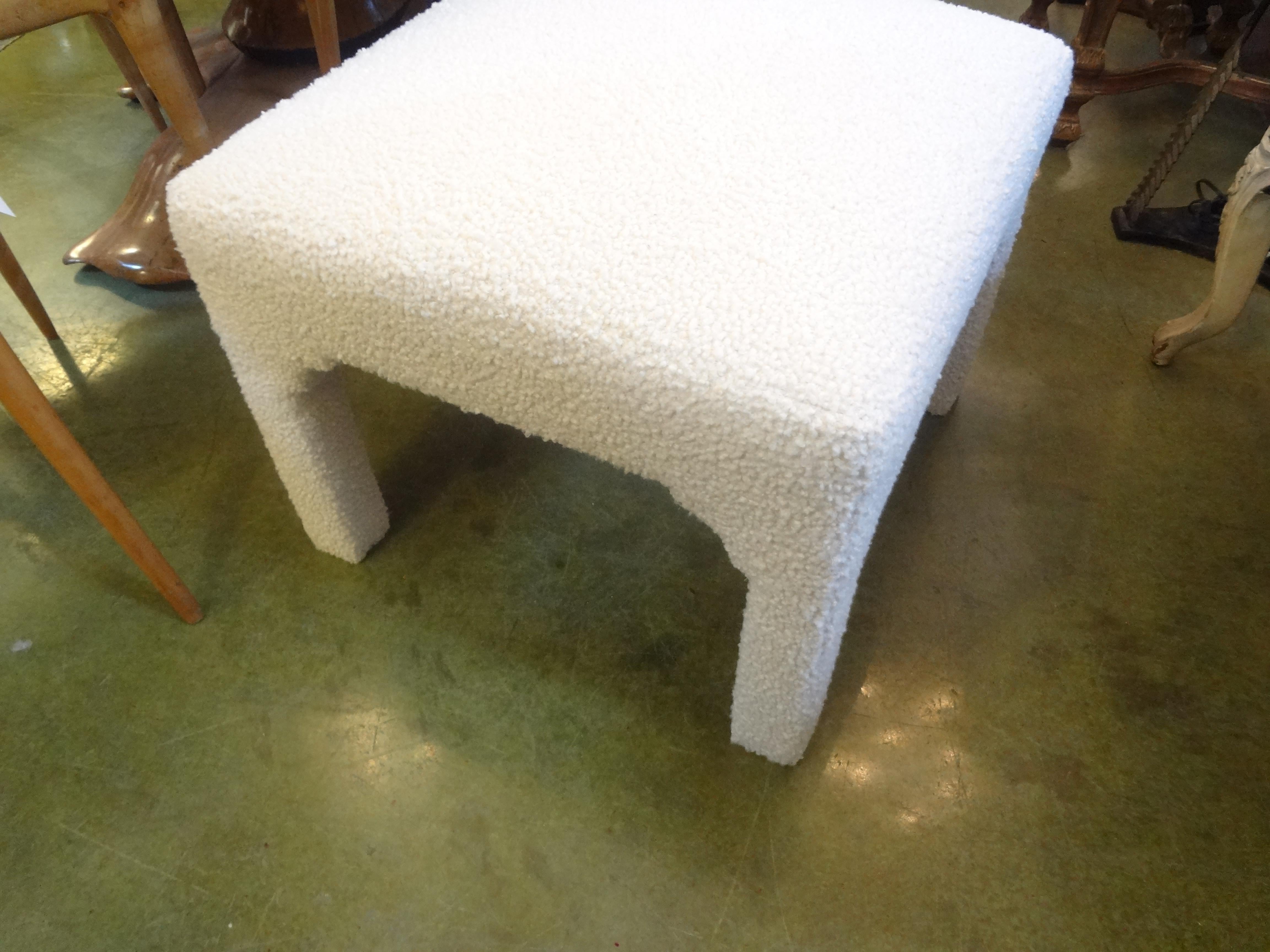 Milo Baughman Parsons Style Upholstered Ottoman For Sale 1