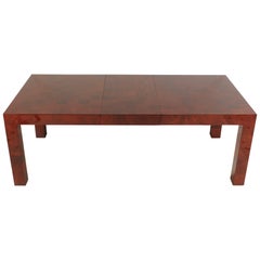 Milo Baughman Patchwork Parsons Dining Table for Thayer Coggin