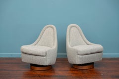 Milo Baughman Petite Swivel and Tilt Lounge Chairs for Thayer Cogin