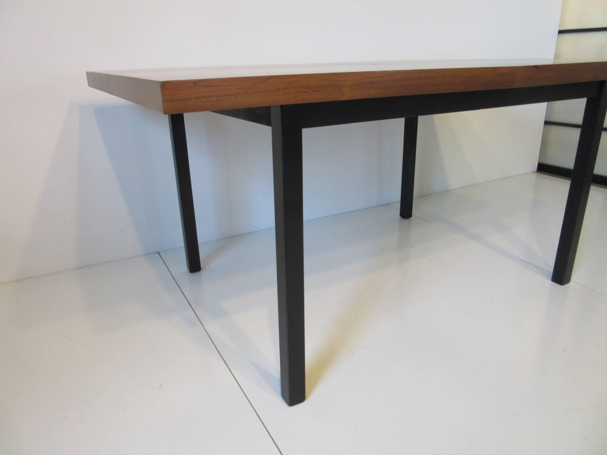 American Milo Baughman Plank Dining Table for Directional