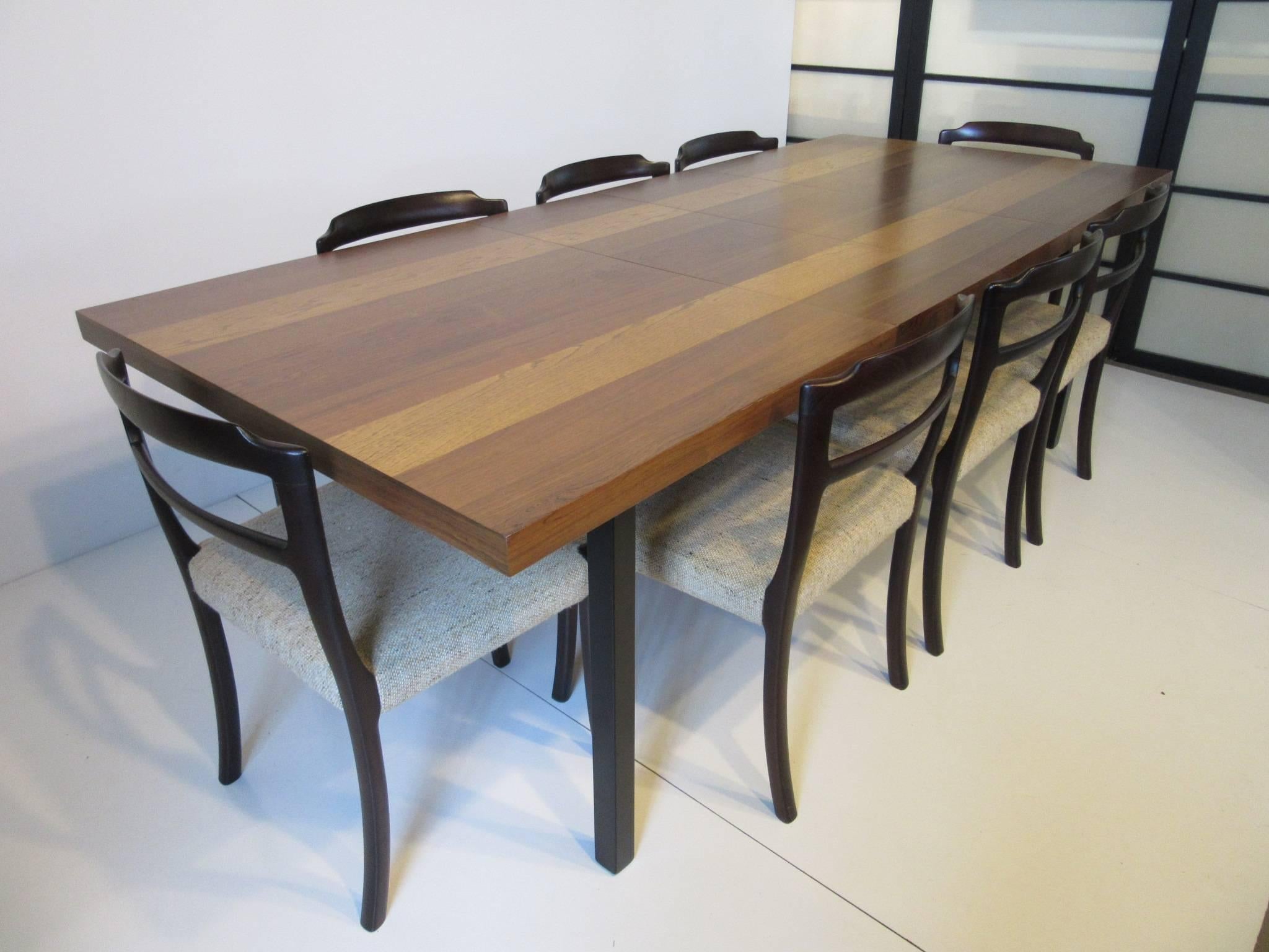 Milo Baughman Plank Dining Table for Directional 3