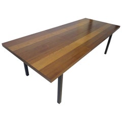 Milo Baughman Plank Dining Table for Directional