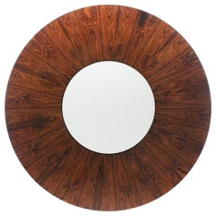 Milo Baughman Rosewood and White Lazy Susan Coffee Table circa 1960