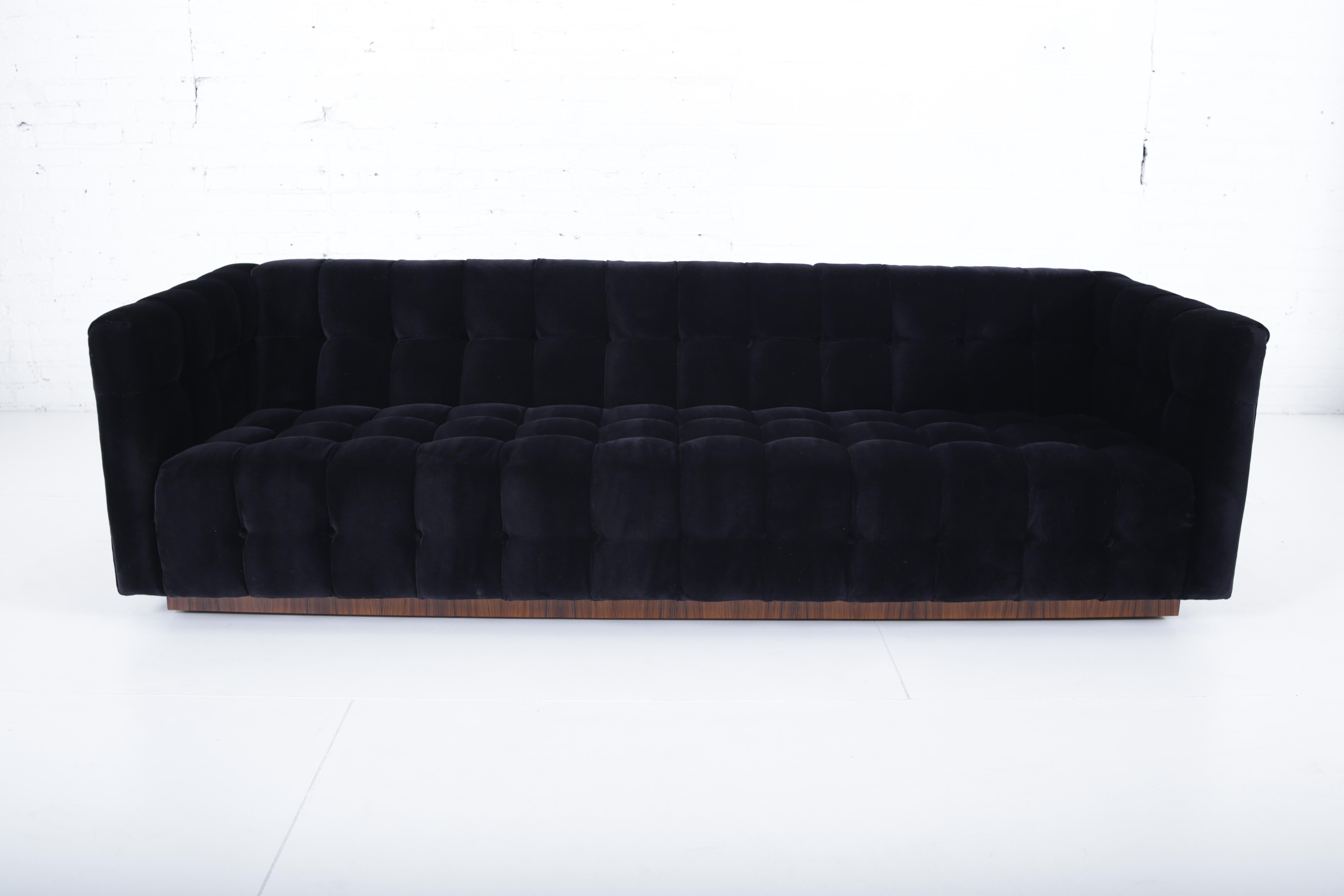 Mid-Century Modern Milo Baughman Rosewood Case Sofa, 1970s