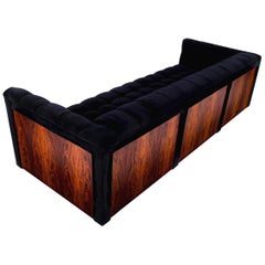 Milo Baughman Rosewood Case Sofa, 1970s