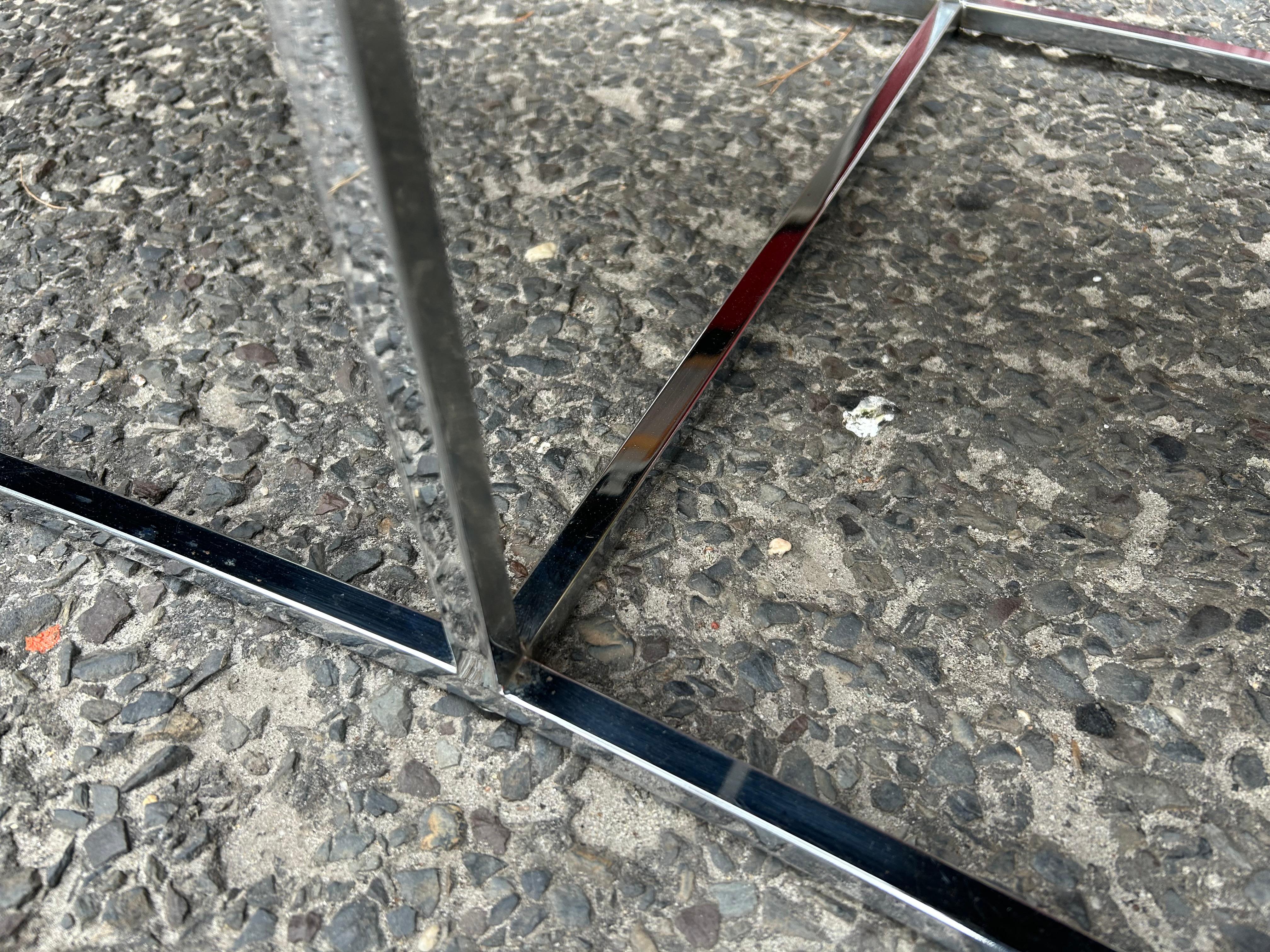 Milo Baughman Panca da console curva in legno di palissandro e cromo, metà del secolo scorso in vendita 4