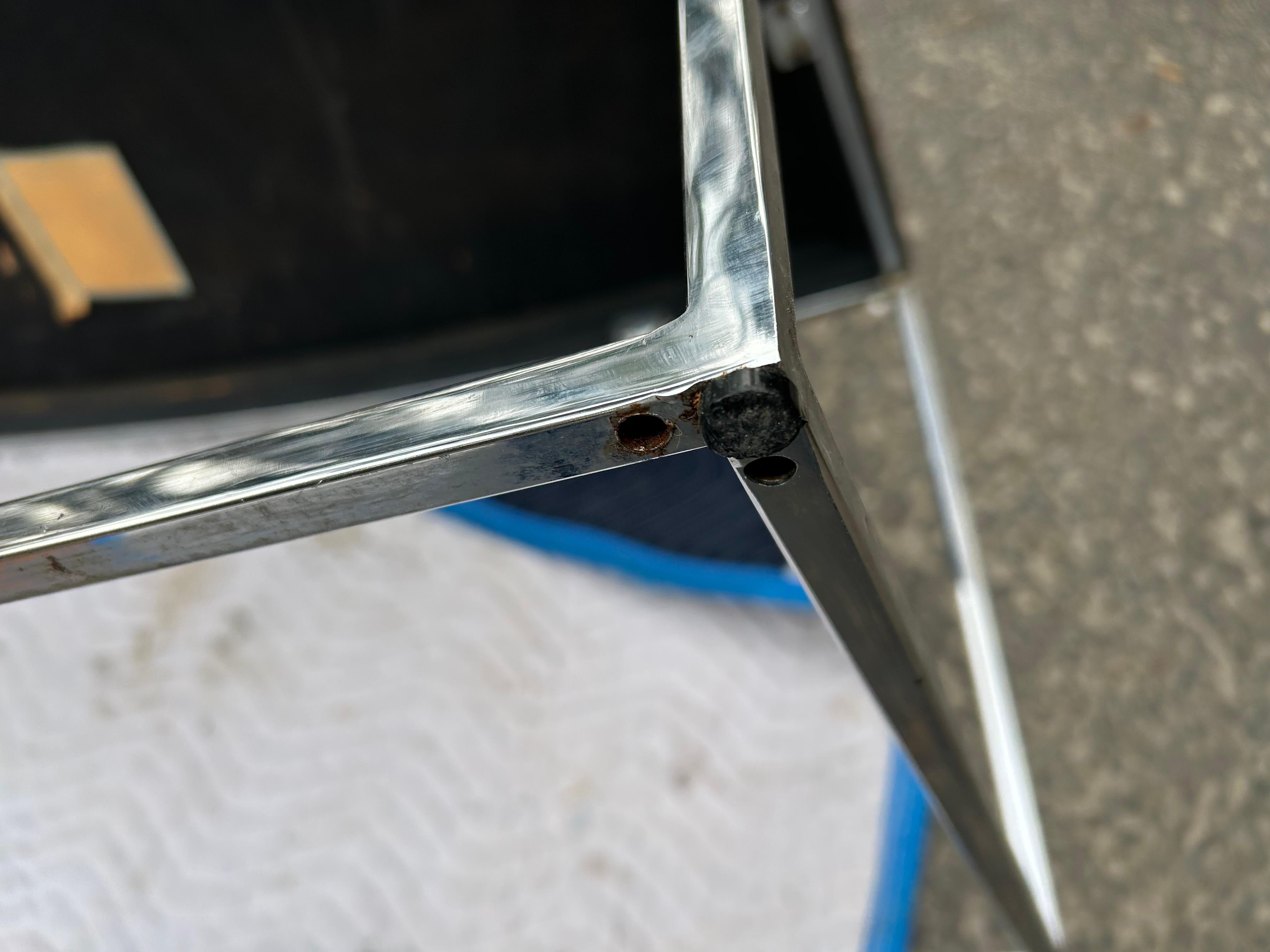 Milo Baughman Panca da console curva in legno di palissandro e cromo, metà del secolo scorso in vendita 8