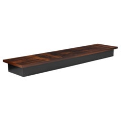 Milo Baughman Rosewood Coffee Table Platform Bench in Rosewood