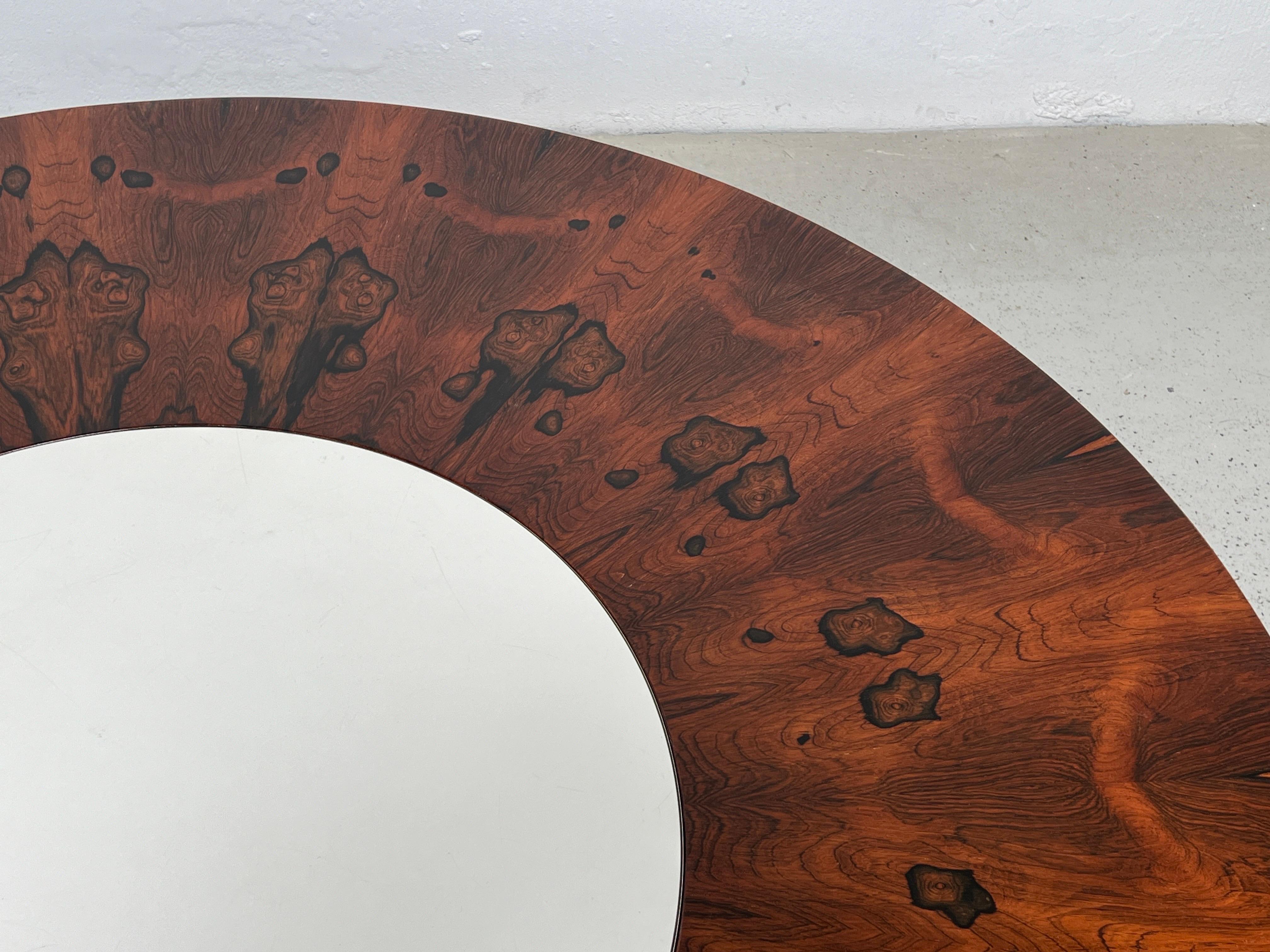 Milo Baughman Rosewood Lazy Susan Coffee Table 5