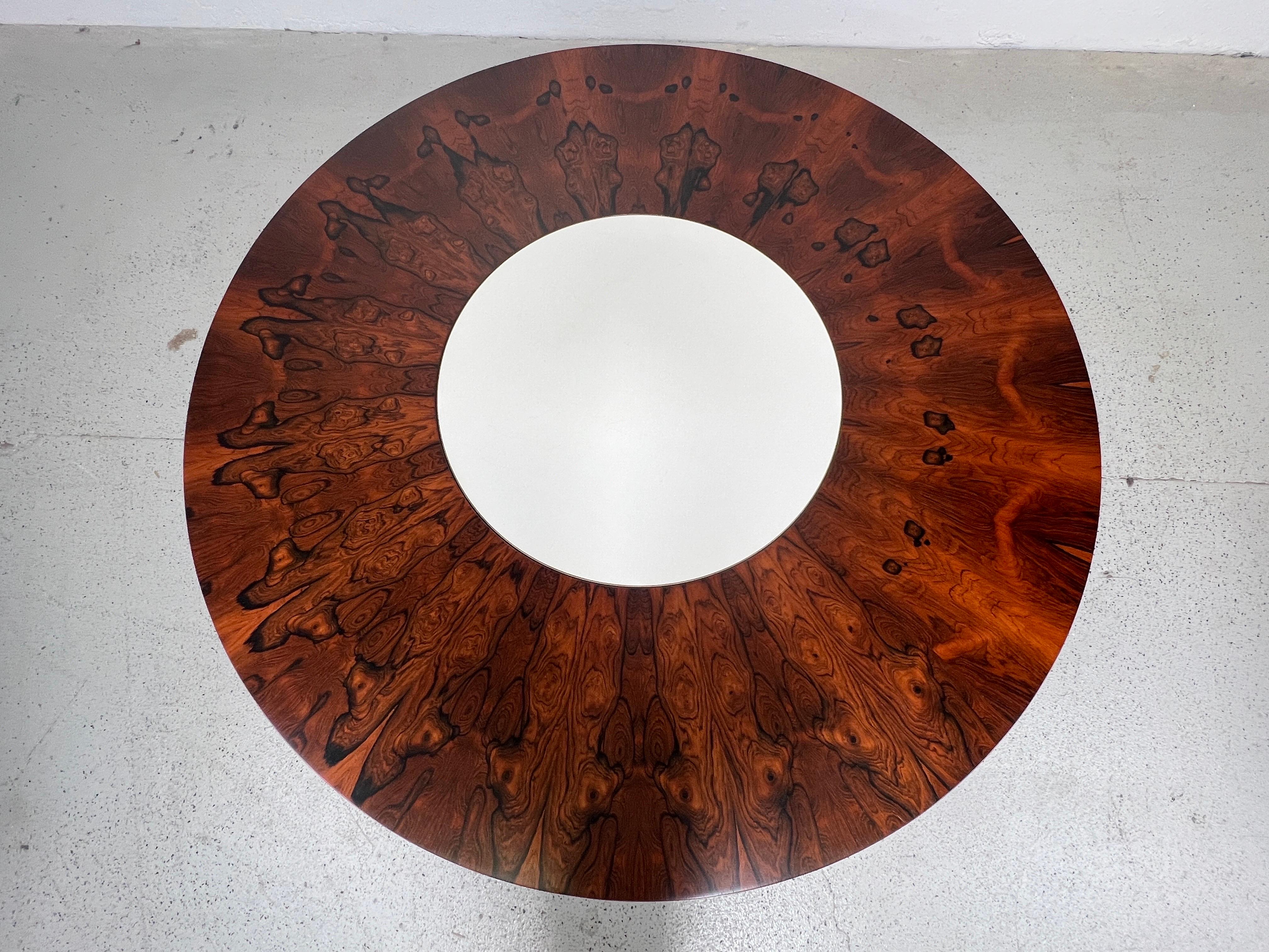 Milo Baughman Rosewood Lazy Susan Coffee Table  For Sale 10