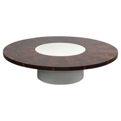 Milo Baughman Rosewood Lazy Susan Coffee Table